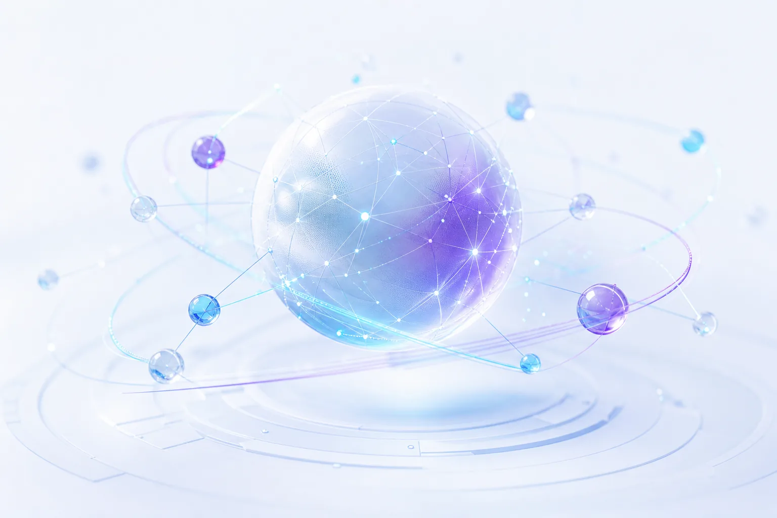 Clash proxy network diagram: a global network surrounded by data nodes